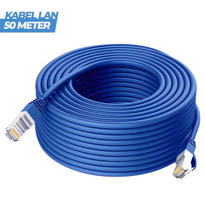 KABEL LAN OUTDOOR DAN INDOOR KABEL UTP 50M