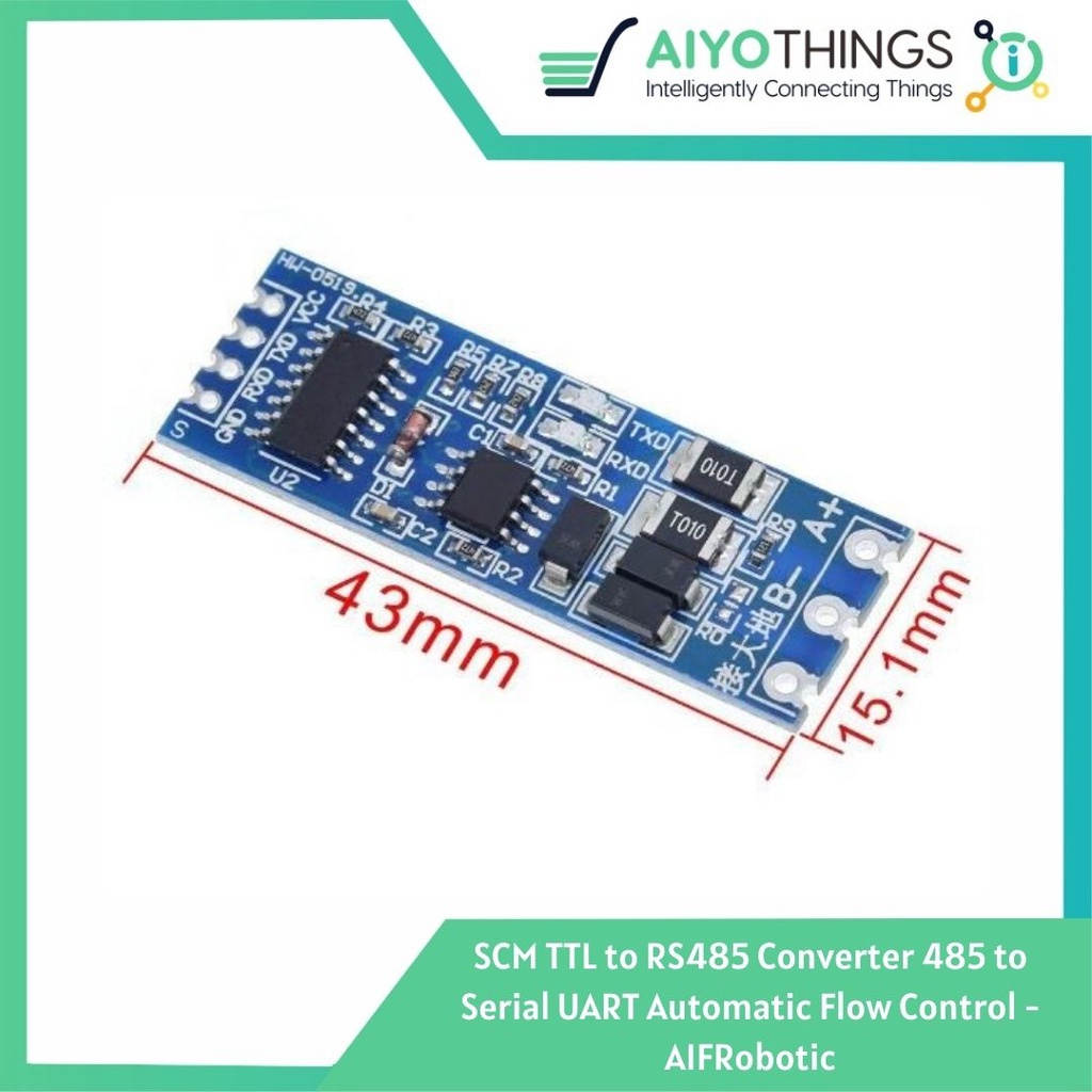 SCM TTL to RS485 Converter 485 to Serial UART Automatic Flow Control