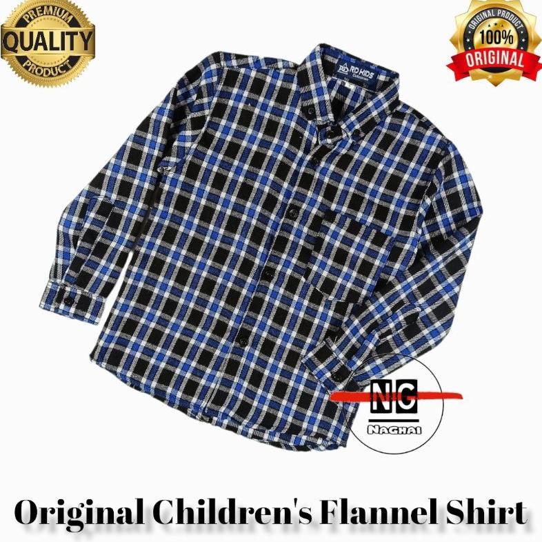 Special - Kemeja Flanel Anak Laki Laki Perampuan Usia 1-11 Tahun Ori Lengan Panjang Kemeja Kotak Kot