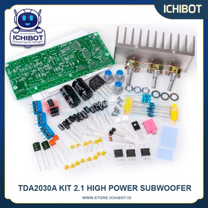 TDA2030A Kit 2.1 High Power Subwoofer Audio Power Amplifier TDA2030