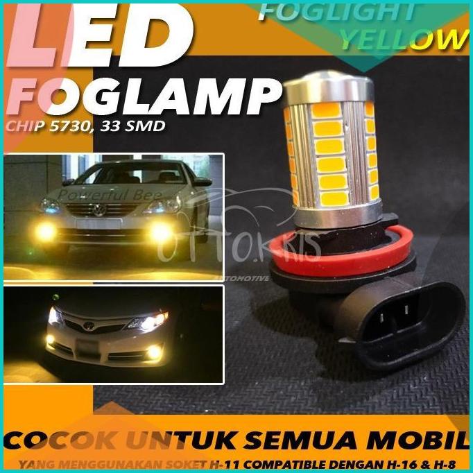 LAMPU LED FOGLAMP / FOGLIGHT, Super YELLOW H8, H11, H16 16novz3 limite