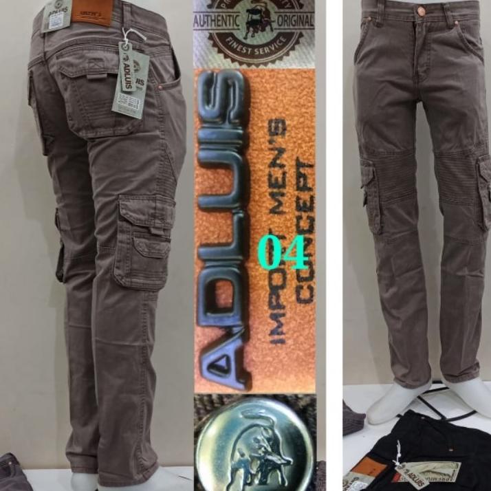 Celana Panjang Cargo Adluis Bahan Tuwill/Celana Panjang Cargopria Dewasa/Bahan Bagus Sangat Nyaman D
