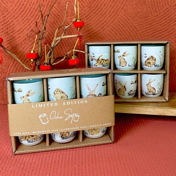 Terbaru Set Ocha Keramik Spring Bunny By Carramica Promo Terlaris