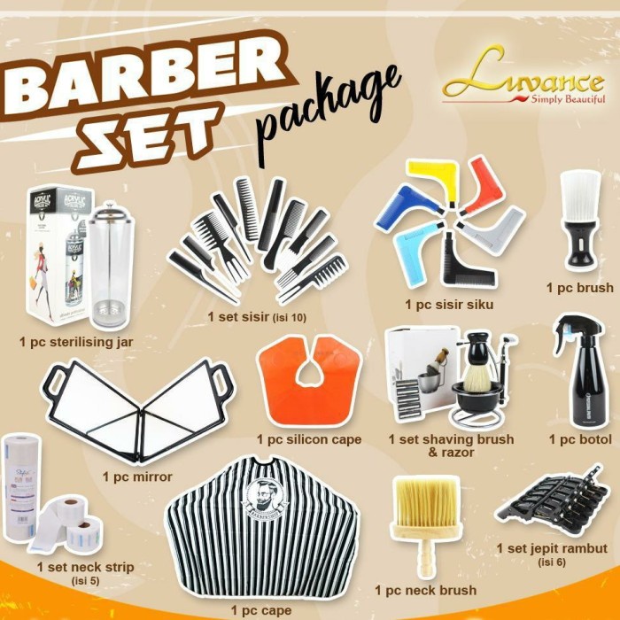 Terbaru Barbershop Set/Paket Barbershop/Paket Hemat Barbershop/Alat Barber/ Promo Terlaris