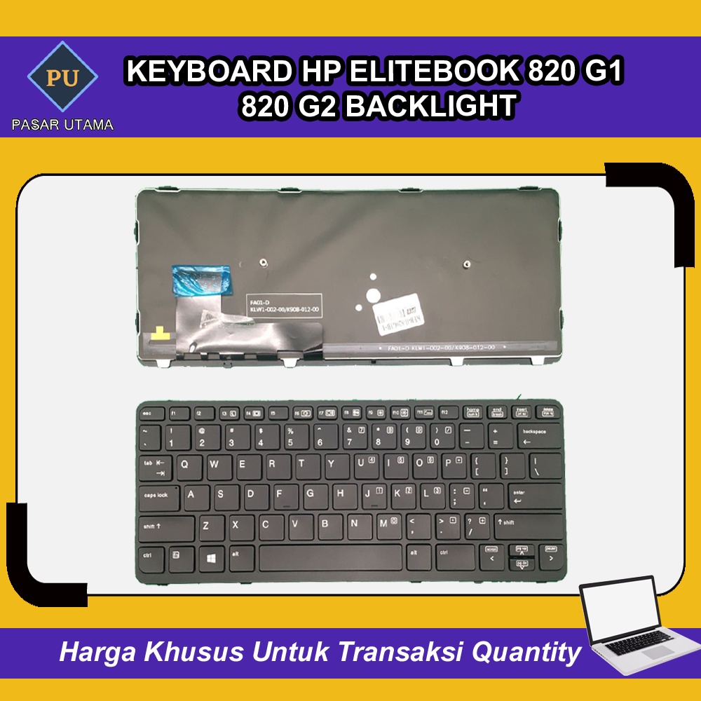 Keyboard HP Elitebook 820 G1 820 G2 Backlite