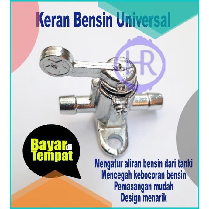 Kran Bensin Motor / Keran Bensin Motor Mini Universal Silver 16novz3 p