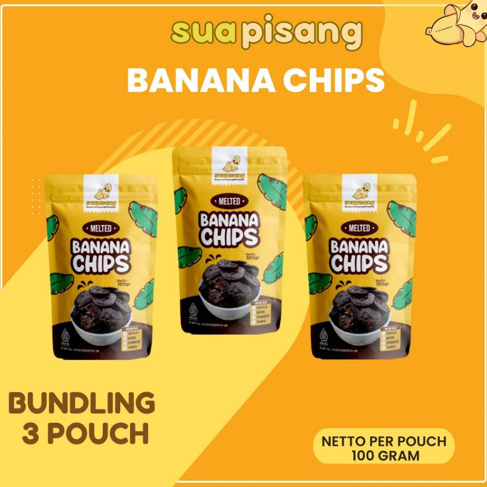 

3 Pouch Bundling Keripik Pisang / Banana Chips @100Gram