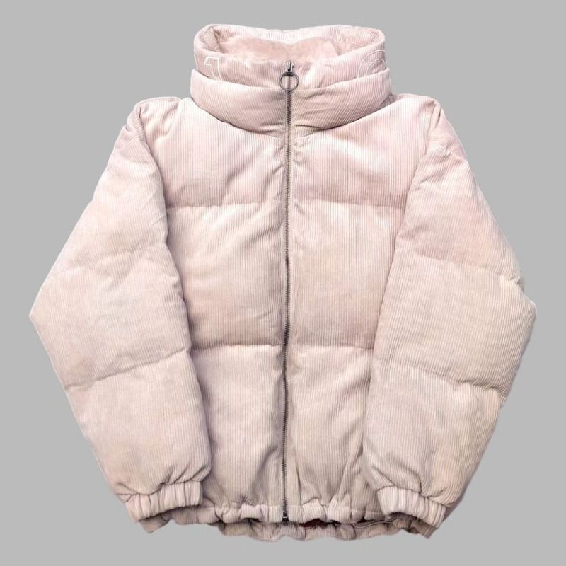 Vintage Guess High Neck Corduroy Down Jacket Bulu Angsa