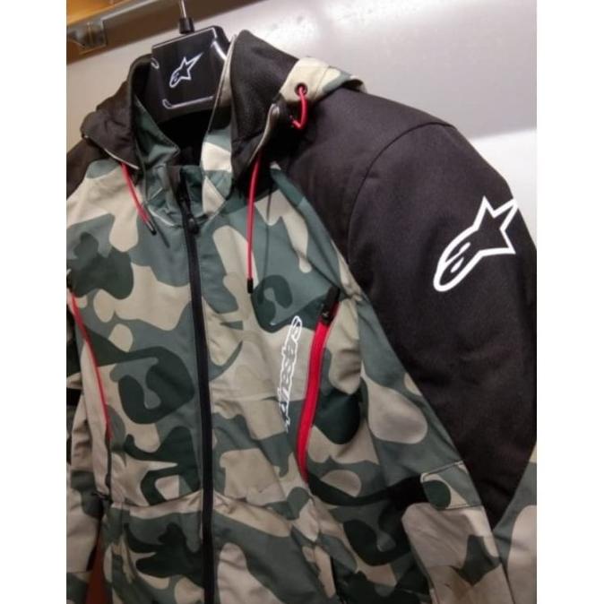 PROMO ALPINESTARS BADGER JACKET CAMO BLACK I JAKET MOTOR BIKER MURAH