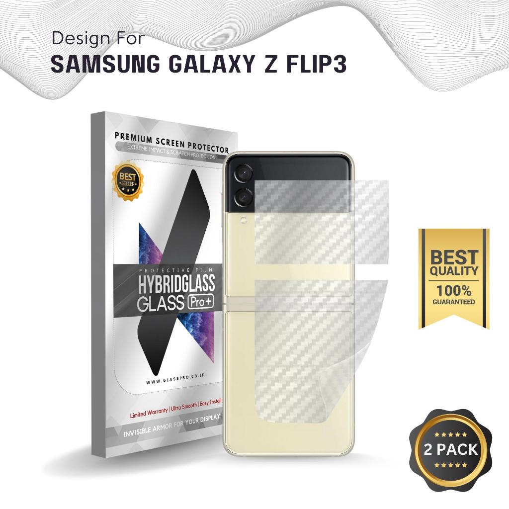 Fiber Guard Screen Protector Samsung Galaxy Z Flip3 Z Flip 3 Back, 3D Anti Gores Belakang Premium, C