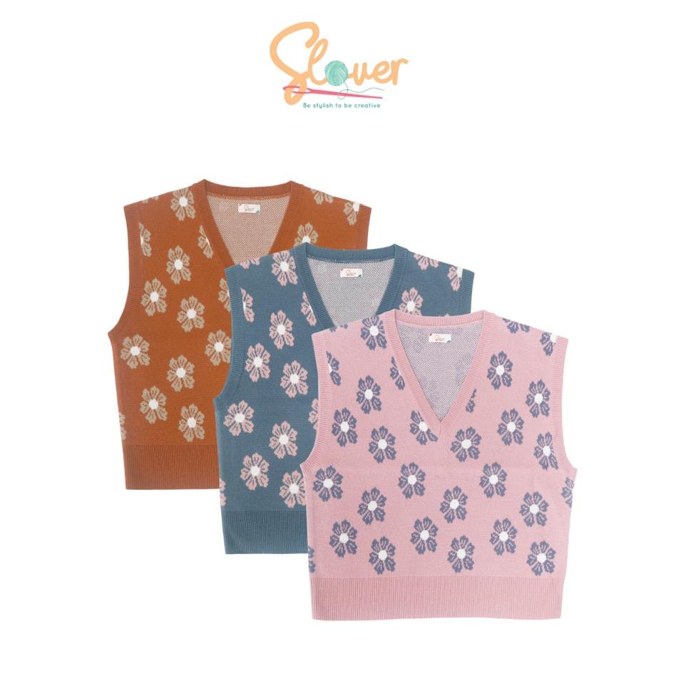 Slover - Euna Vest - Rompi Rajut Wanita Korea