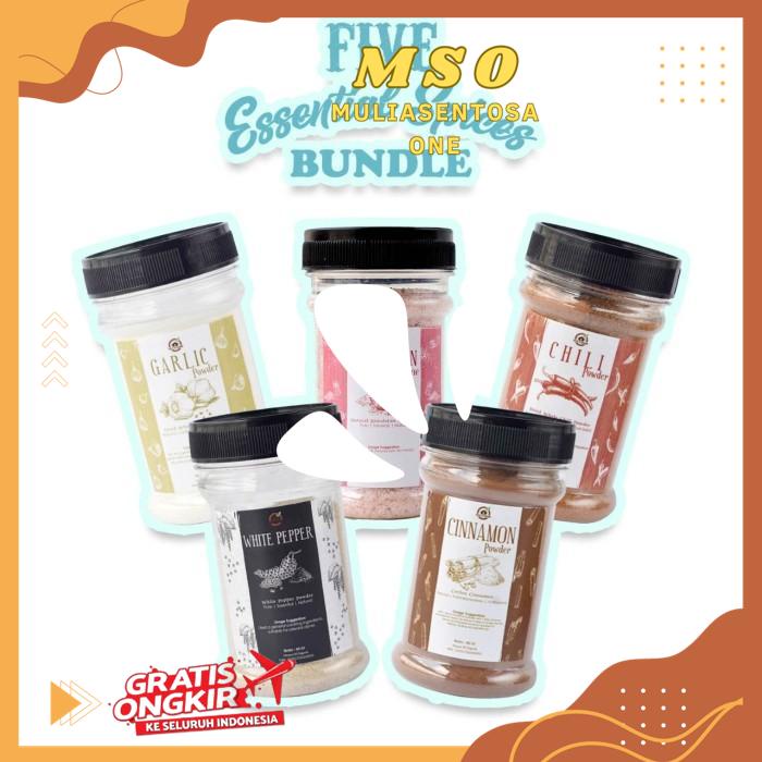 

5 ESSENTIAL SPICES BUNDLE ( PAKET 5 BUMBU DAPUR ) BEST QUALITY PRODUCT !!