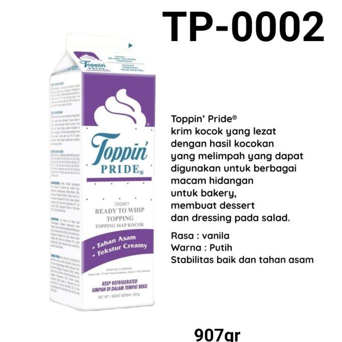 

TERLARIS TP-0002 topping pride whip whipping cream vegan Nabati plant based