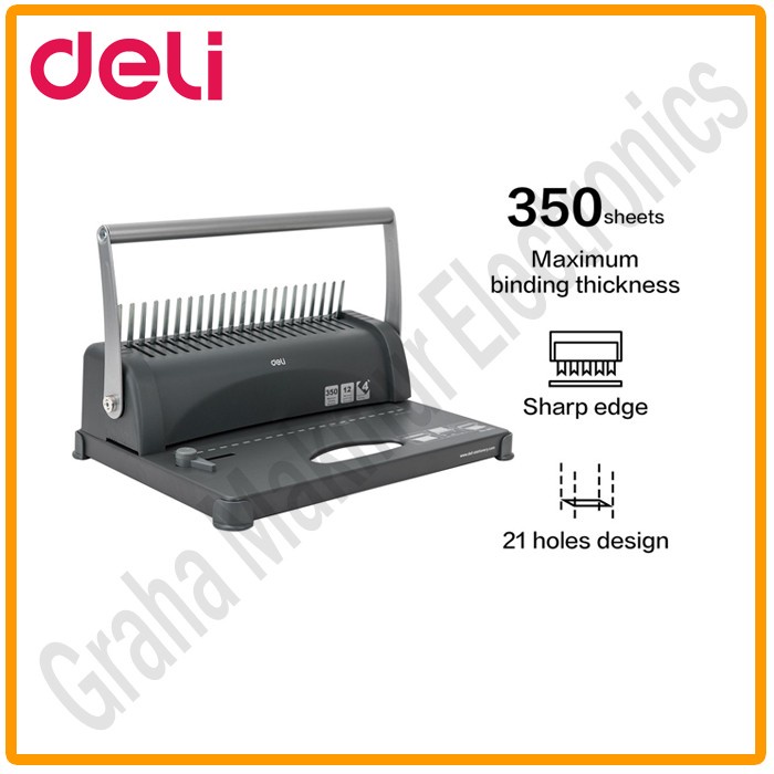 

Deli E3870 / E 3870 Mesin Binding - Mesin Jilid Spiral Plastik