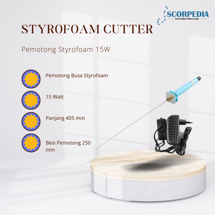 

Terbaru Berkualitas Pemotong Styrofoam Cutter Busa Polystyrene 15W Murah Promo Terlaris