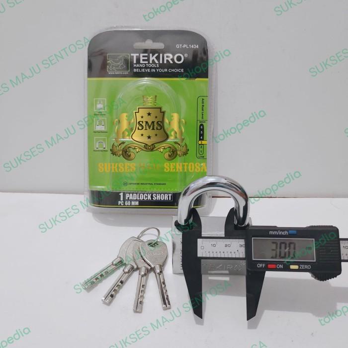 GEMBOK TEKIRO ANTI KARAT 60MM LEHER PENDEK/GEMBOK PAGAR RUKO GUDANG