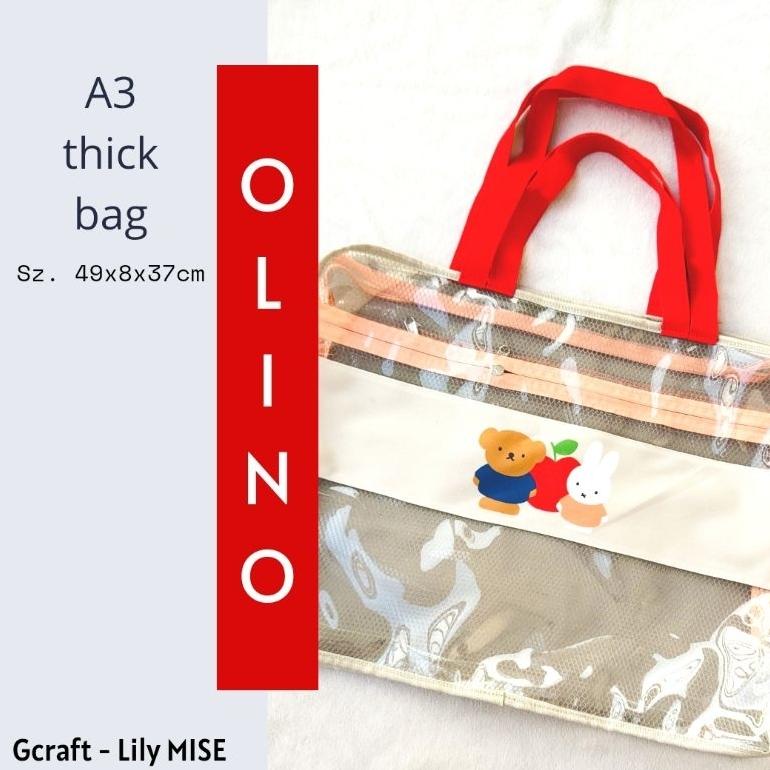 

Promo! olino A3 thick bag - tas a3 - tas mika a3 - tas transparan a3 - tas folder transparan jumbo Termurah