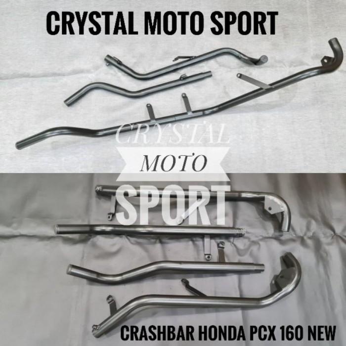 CRASHBAR PCX 160 NEW CRASHBAR BODY PLUS BREKET LAMPU PCX 160 NEW KUAT