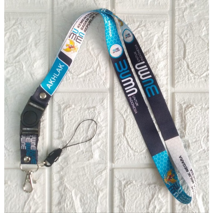 

BUMN AKHLAK Lanyard Tali Gantungan ID Card Free Strap Flashdisk