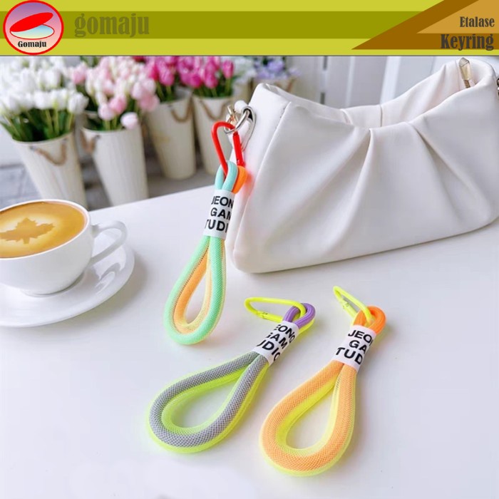 

Fluorescent Neon Lanyard Strap Phone Keystrap Tali Gantungan Tas