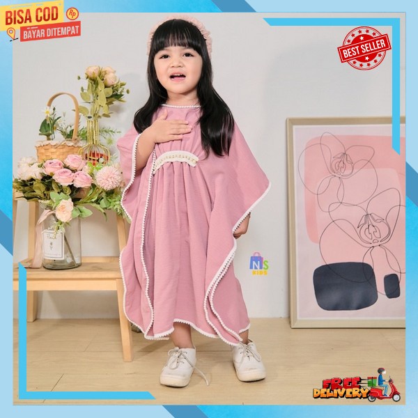 Kaftn Anak Cewek Terbaru Kaftsn Model Moderen Kaftan Kid Cantik Baju Lebaran Bocah Kecil Kaftam Kond