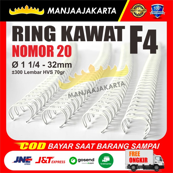 

Kawat spiral 11/4" putih F4 Ring kawat Nomor 20 jilid kawat murah