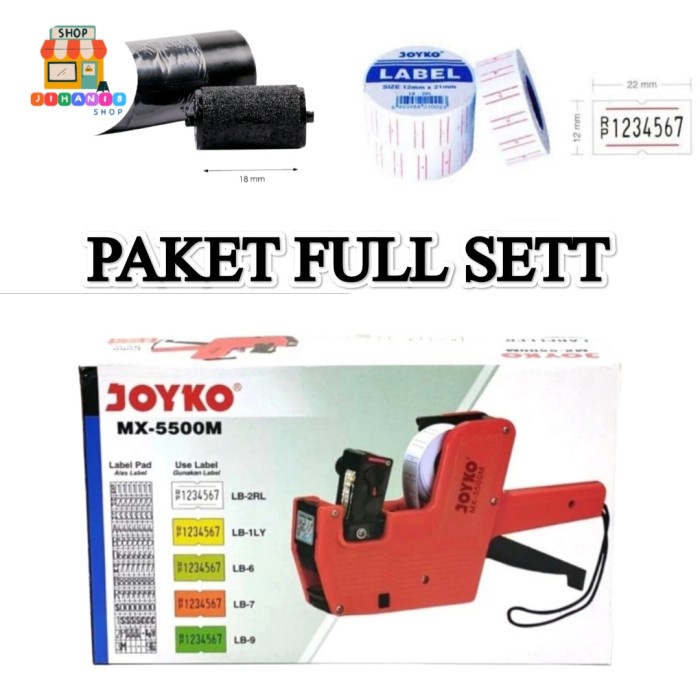 

Paket Alat Label Harga / Mesin Label Harga / Price Labeller MX 5500