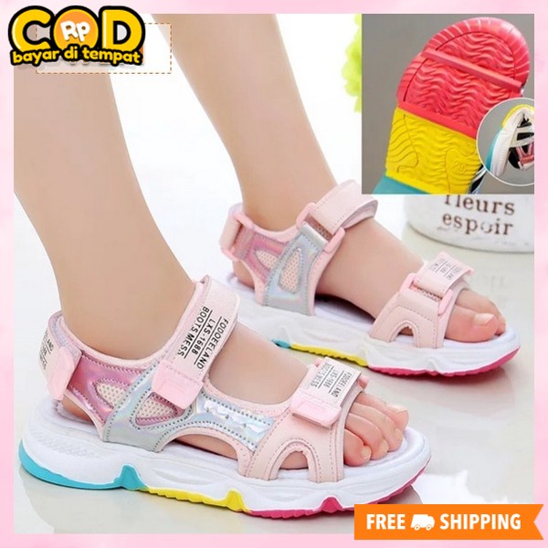 Sandal Anakk Cewek Modern Sandsl Sndel Fashion Anaj Terbaru Sendl Ana Umur Tanggung Formal Santai Sn