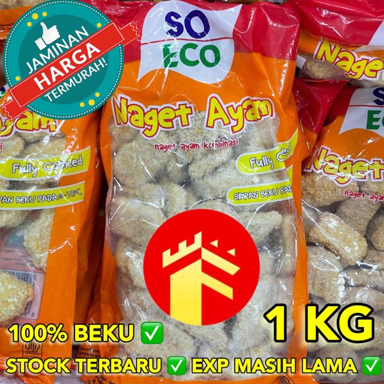 

Ready SO ECO NAGET AYAM 1 KG SO ECO CHICKEN NUGGET 1 KG