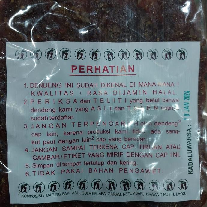 

Dendeng Sapi Istimewa Cap Cabe Asli 250 gram