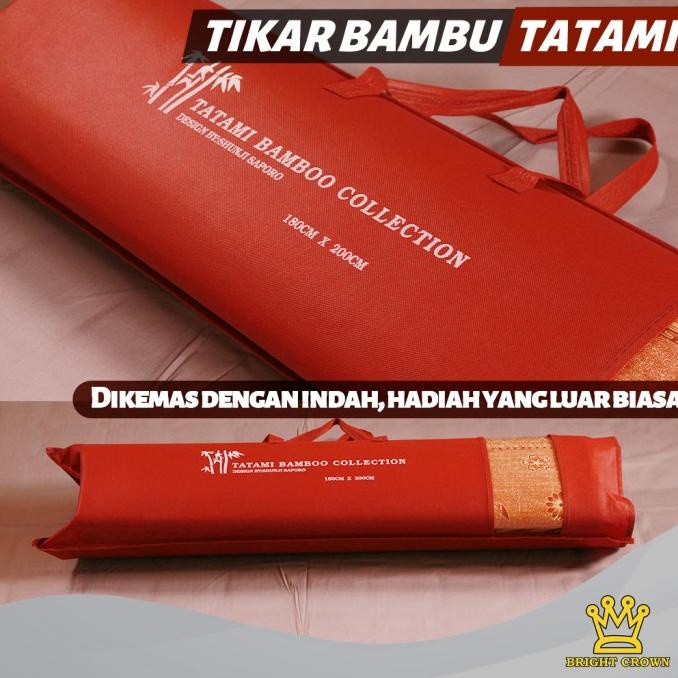 Tikar Bambu TATAMI / TIkar Lipat Bambu Tatami Ukuran 180 x 200cm