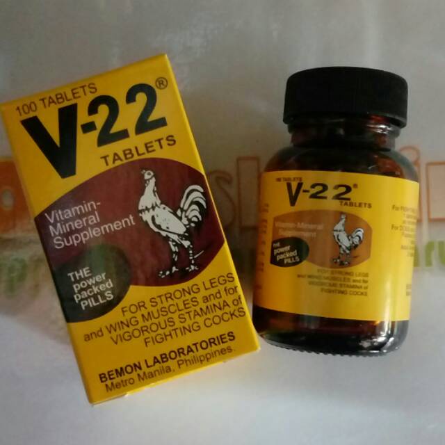 V22 MLY V22 MULTIVITAMIN vitamin 100tab doping obat ori asli ayam tarung pisau philipine nafas kuat