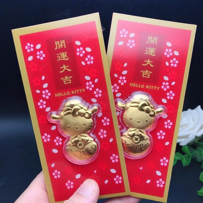 

[IMLEK] Angpao Emas Hello Kitty 24k Kado Ultah Ampao Merah Kartun Murah Grosir TERLARIS