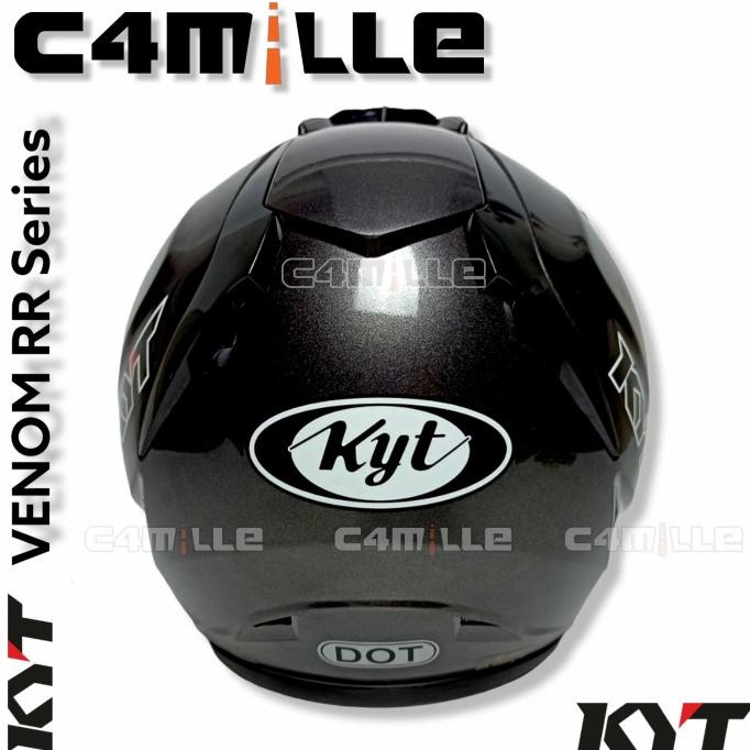 HELM KYT VENOM RR GUN METAL HALF FACE