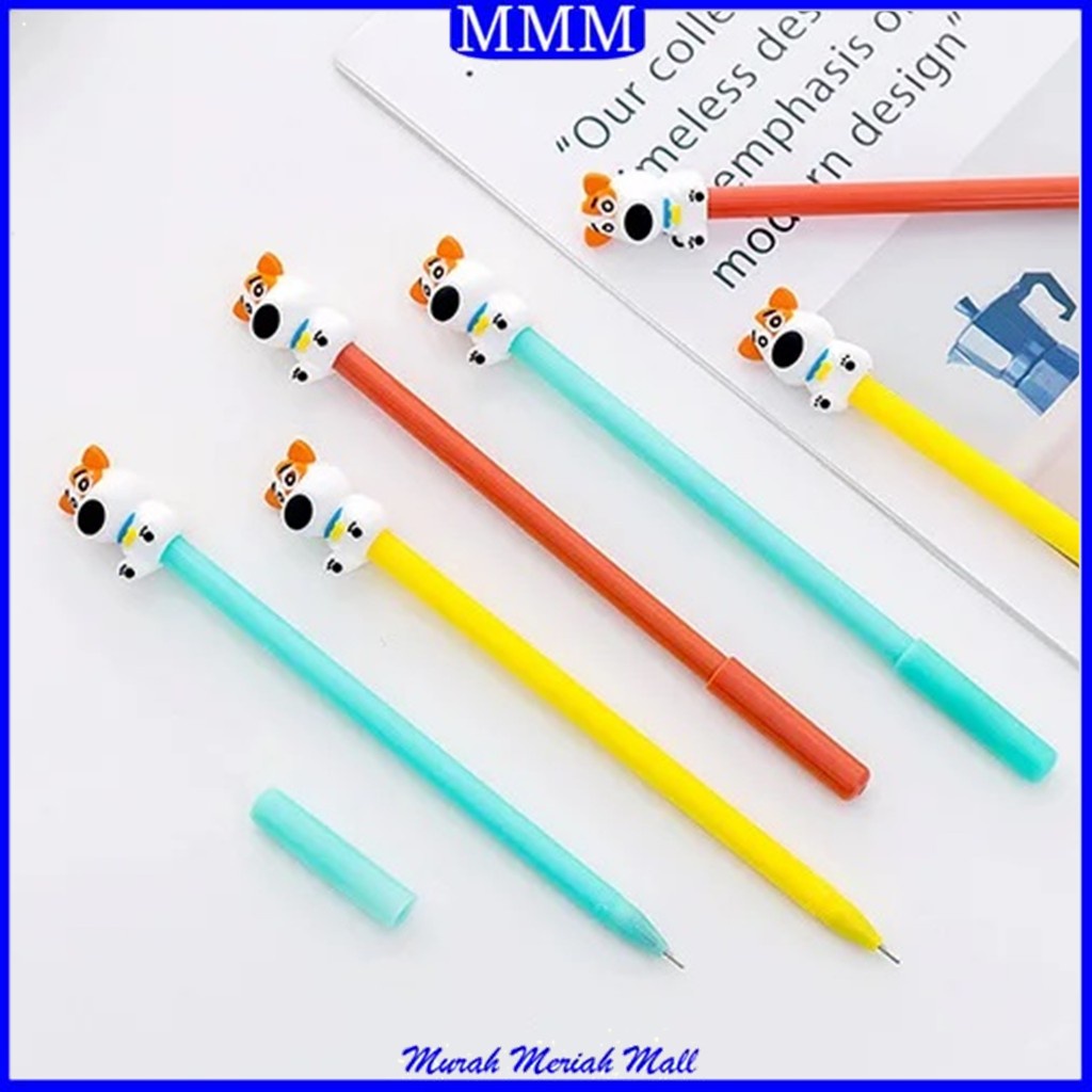 

MMM Pulpen Gel Karakter Puppy Lucu 0.5mm Pena Motif Doggy 3D Ujung Lancip Pen Cute Student Alat Tulis Kantor Sekolah Tinta Cair