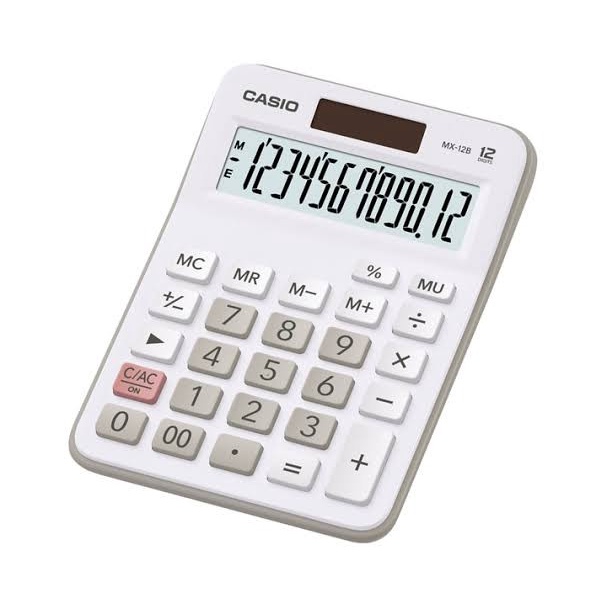 

CASIO MX-12B KALKULATOR DESKTOP MEJA / CALCULATOR KANTOR MX 12 B ORIGINAL TERBARU