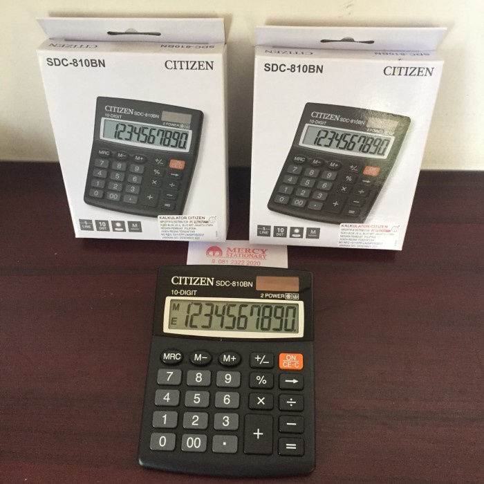 

KALKULATOR CITIZEN SDC-810BN (10 DIGIT) ORIGINAL TERBARU