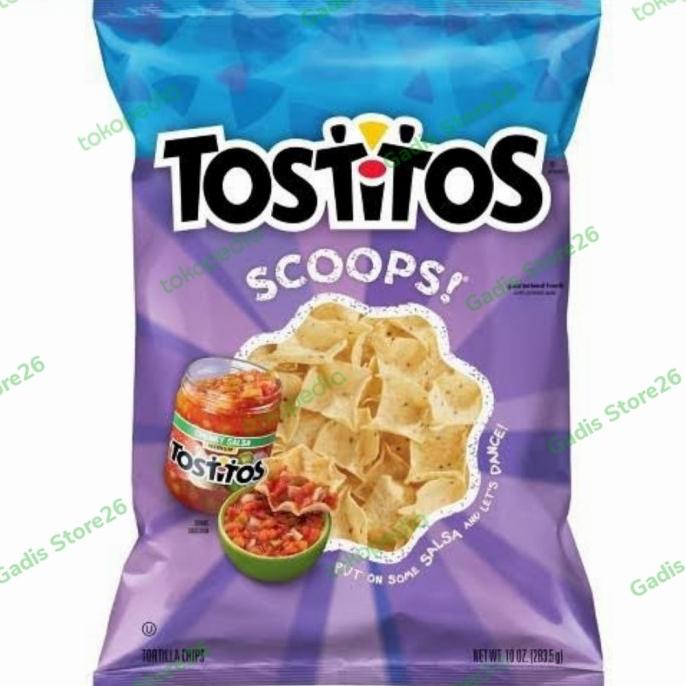 

READY STOCK TOSTITOS SCOOPS CHIPS 283 GR !!!!!