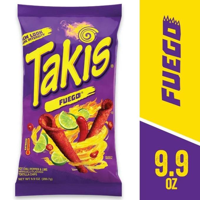 

NEW PRODUK TAKIS FUEGO TORTILLA CHIPS HOT CHILLI PEPPER AND LIME 280GRAM !!!!!