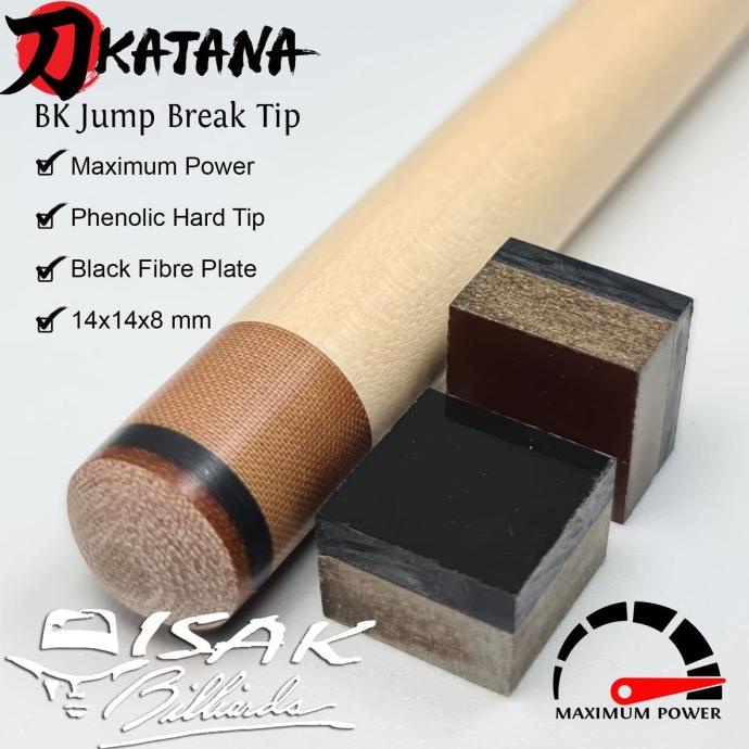 Katana BK Break Jump Tip - Hard Phenolic Cue Tips Billiard Stick JB