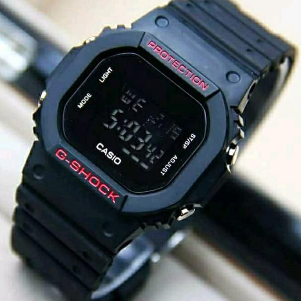 Virall Katri-[Cod] Jam Tangan Sporty Casio Gshock Gls5600 Hitam Merah Rubber Anti Air / Jam Tangan P