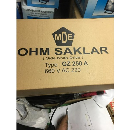 OHM SAKLAR 250A MDE / OHM SAKLAR 250 A / GZ 250A MDE