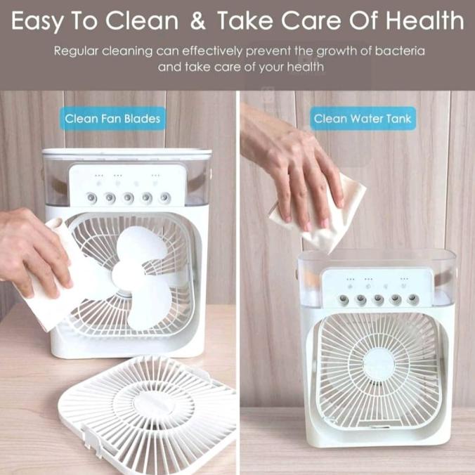 Ac Mini Portable Untuk Kamar Super Dingin Kipas Angin Kabut Humidifier