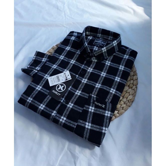 Kemeja Flanel Pria Dewasa Motif Kotak Kotak Distro Surfing Premium
