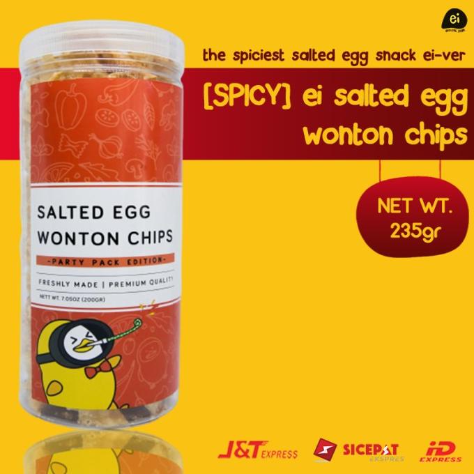 

BIG SALE EI SPICY SALTED EGG WONTON CHIPS PARTY PACK !!!!!