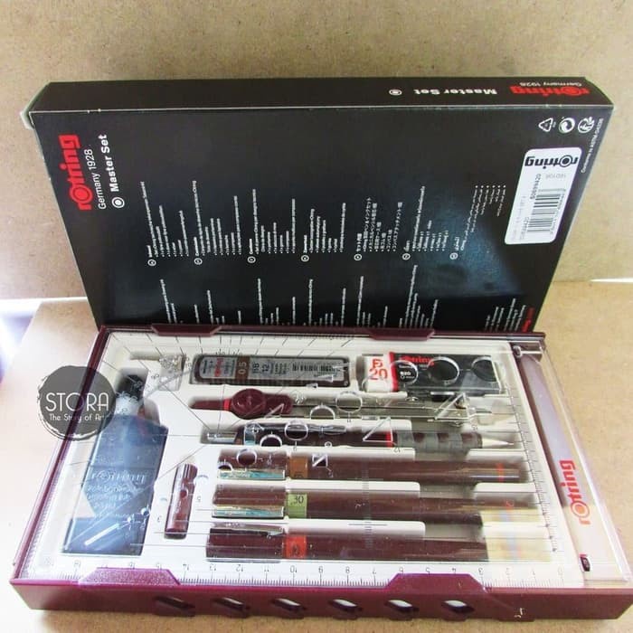 

Rotring Rapido College Set 0.1 0.3 0.5 Isograph Master Box