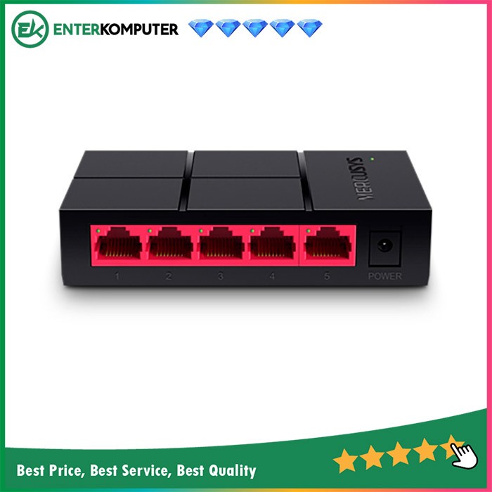 MERCUSYS 5-PORT 10/100/1000MBPS DESKTOP SWITCH - MERCUSYS MS105G