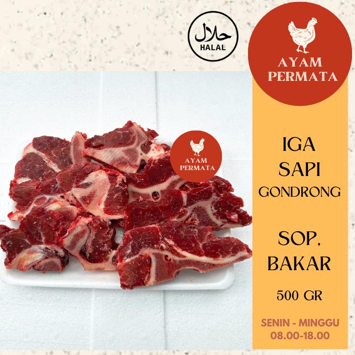 

Ready Iga Sapi Daging Segar Tebal 500gr - Minim Lemak - Sop / Bakar Tulang - Halal Import Premium - Gondrong Low Fat 500 gram 500g