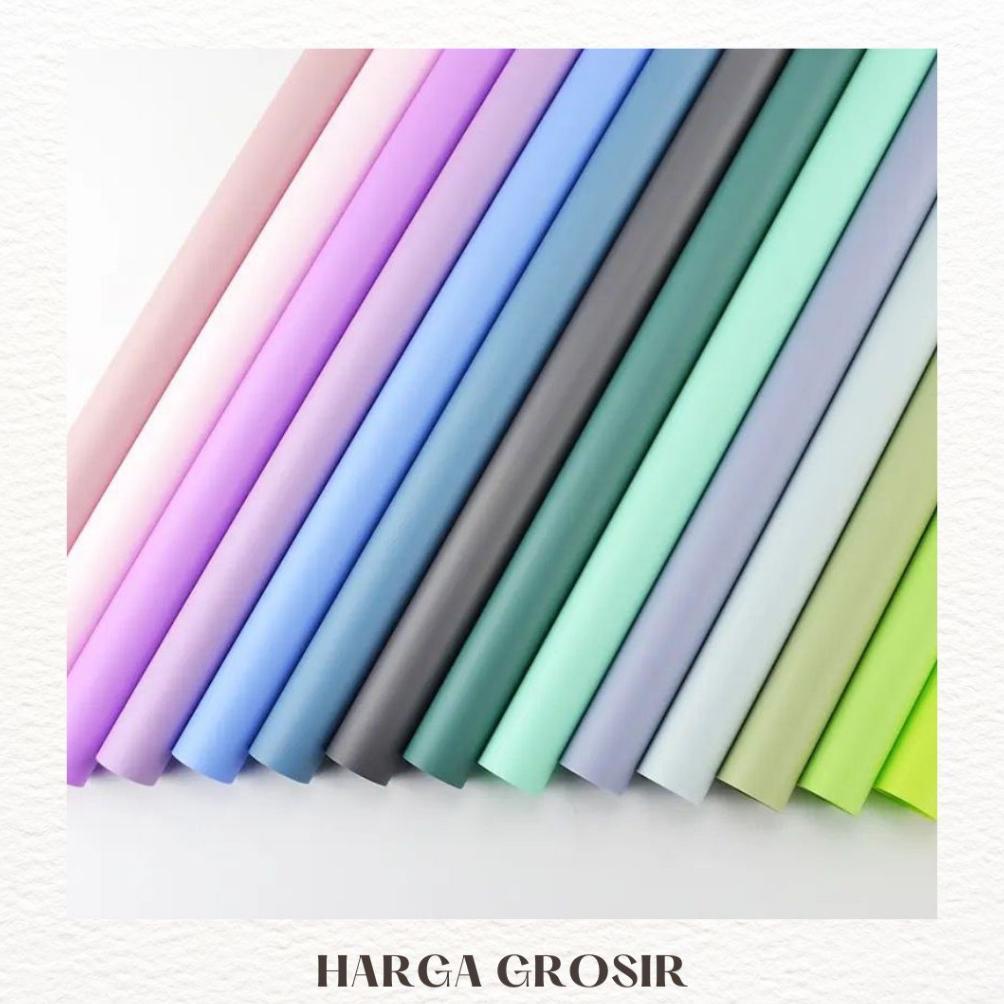 

Ready!!!(COD) KERTAS BUNGKUS BUNGA HAND FLOWER WRAPPING MATTE PAPER TRANSPARENT CELLOPHANE