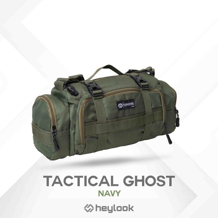 tas selempang pria DUFFLE BAG TACTICAL GHOST HEYLOOK TAS SELEMPANG PRIA - TRAVEL BAG PRIA - ARMY(C6R
